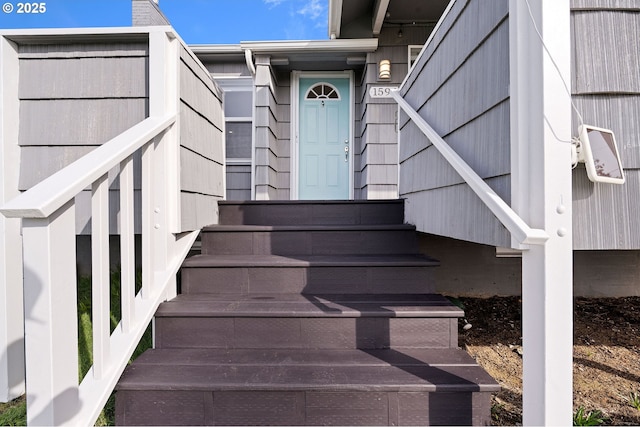 view of stairs