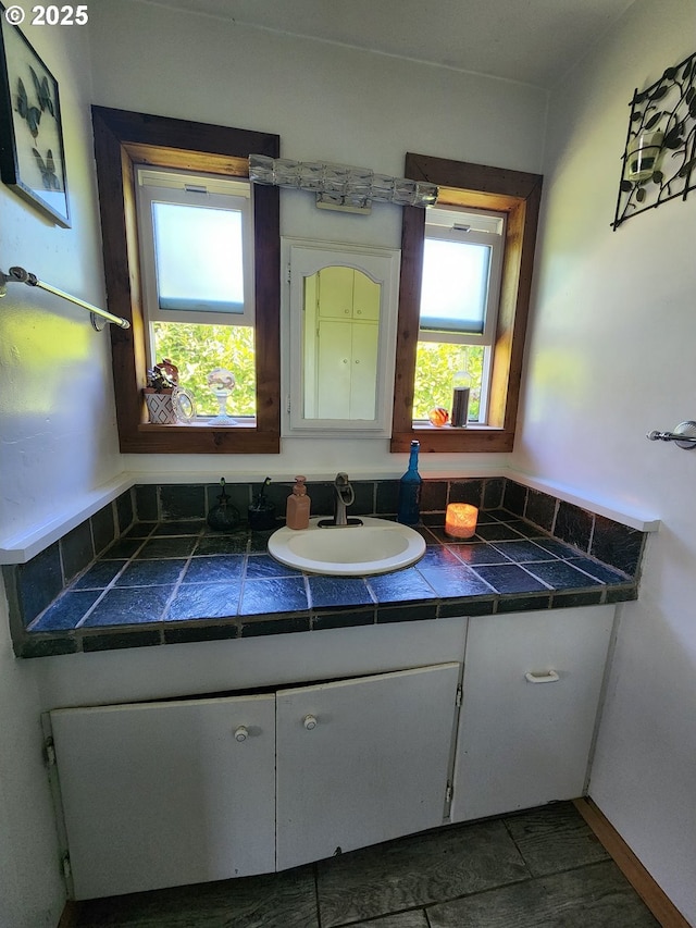 bathroom with vanity