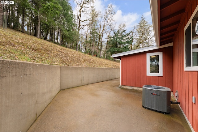 view of patio / terrace with central AC