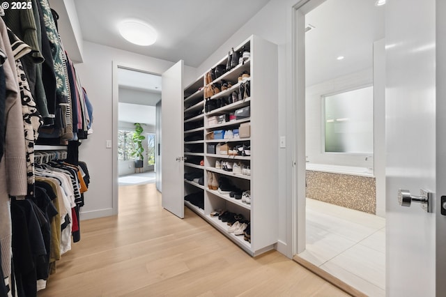 3701 SW 38th Ave, Portland, OR 97221 - spacious closet with light wood finished floors