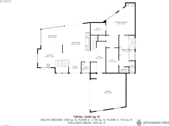 3701 SW 38th Ave, Portland, OR 97221 - view of room layout