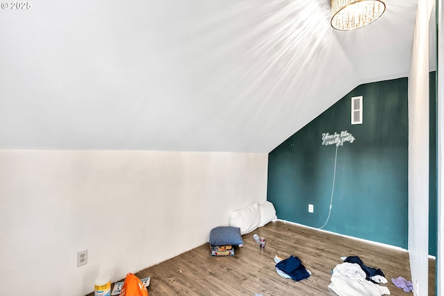 12107 SE Carlton St, Portland, OR 97266 - additional living space featuring lofted ceiling and wood finished floors