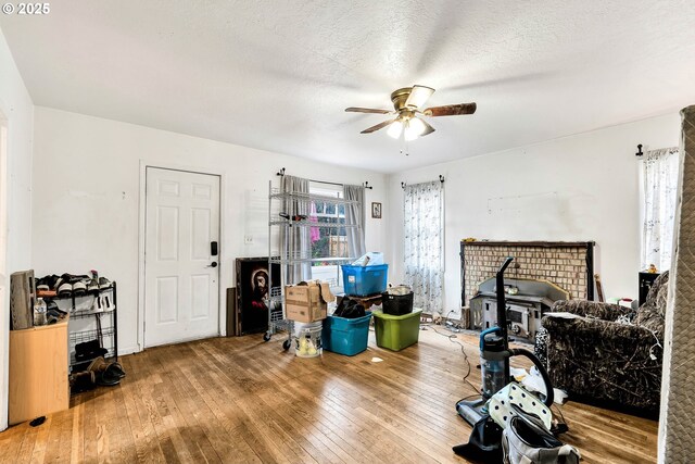 12107 SE Carlton St, Portland, OR 97266 - interior space with hardwood / wood-style flooring and a ceiling fan