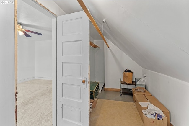 4529 SE 44th Ave, Portland, OR 97206 - additional living space featuring a ceiling fan and vaulted ceiling
