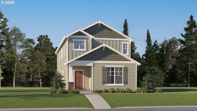 31709 NW Turel Dr, North Plains, OR 97133 - craftsman inspired home featuring board and batten siding and a front lawn