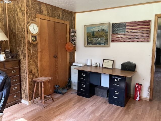 39798 Bear Gulch Rd, Sumpter, OR 97877 - office space with light wood-style flooring and ornamental molding