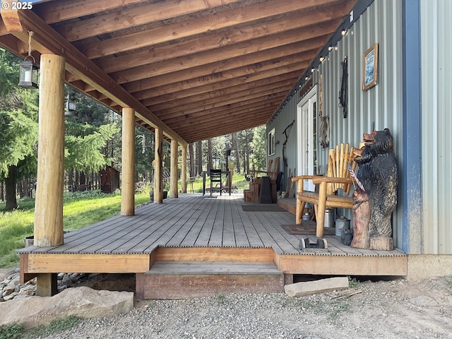 39798 Bear Gulch Rd, Sumpter, OR 97877 - view of wooden terrace