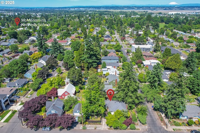 3575 NE Emerson St, Portland, OR 97211 - aerial view of property and surrounding area featuring nearby suburban area