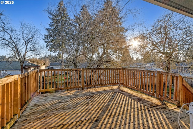 view of wooden terrace