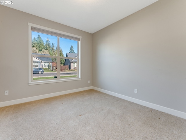 view of carpeted empty room