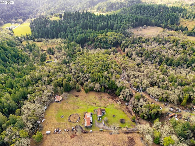 aerial view with a view of trees