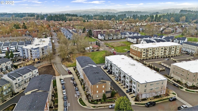 aerial view featuring a residential view