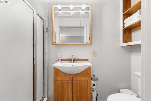 1175 Northside Rd, Sutherlin, OR 97479 - full bath with toilet, an enclosed shower, and vanity