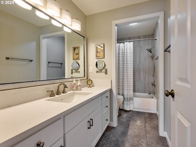 2235 Juntura Ct S, Salem, OR 97302 - bathroom with toilet, shower / tub combo, and vanity