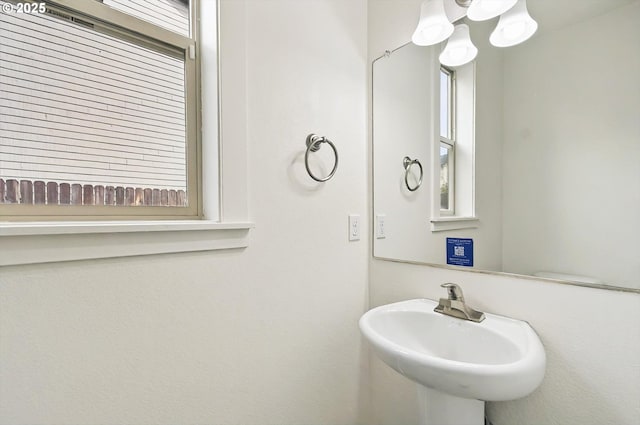 bathroom with a sink