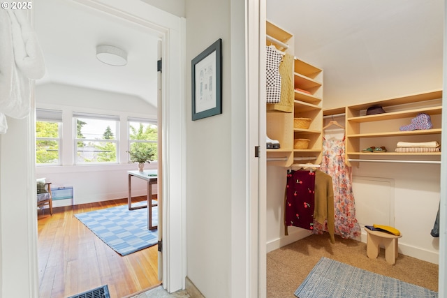 2904 NE 51st Ave, Portland, OR 97213 - spacious closet featuring lofted ceiling and wood finished floors