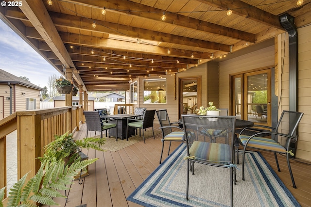 610 NE Sundance Ct, Hillsboro, OR 97124 - deck featuring outdoor dining area