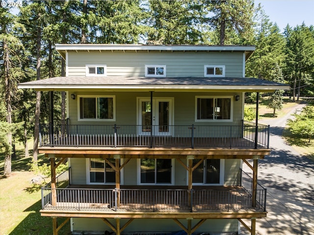 32475 Beymer Rd, Eugene, OR 97405 - view of front facade featuring a balcony