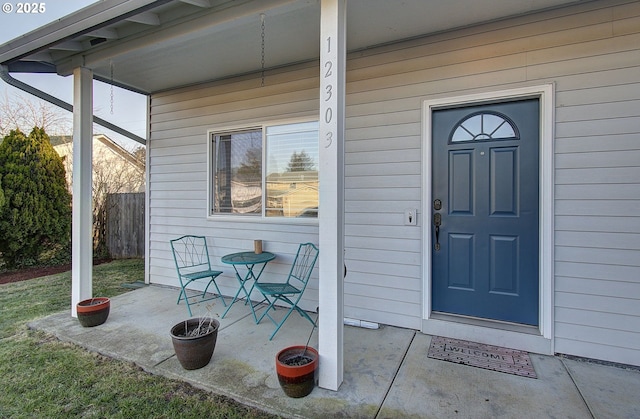 view of entrance to property