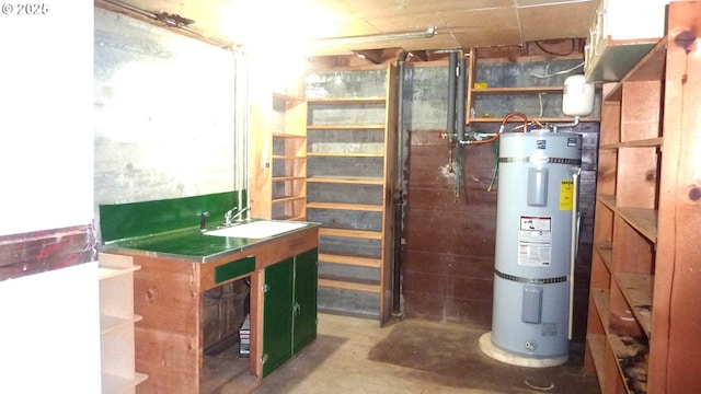 610 Bluff Rd, Klickitat, WA 98628 - utilities with water heater and a sink