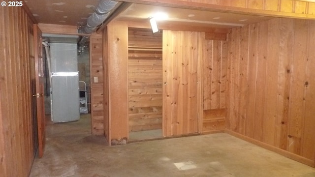610 Bluff Rd, Klickitat, WA 98628 - basement featuring wood walls