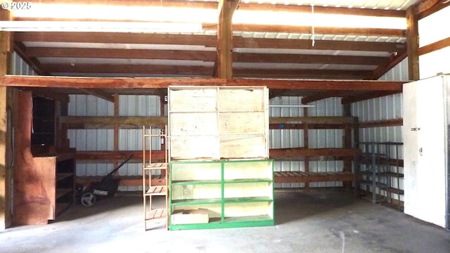 610 Bluff Rd, Klickitat, WA 98628 - storage room with a garage