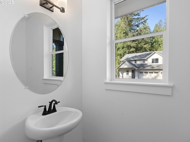 bathroom with a sink