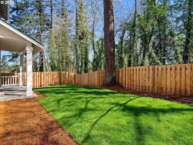 view of yard