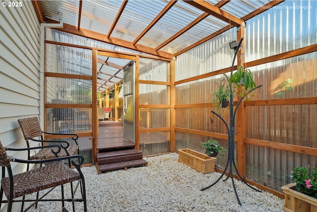 view of sunroom / solarium