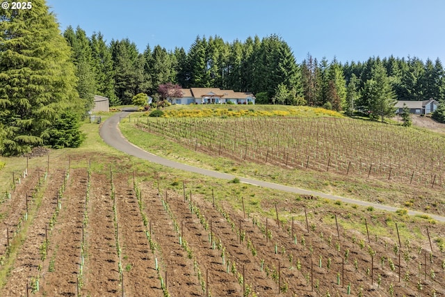 17385 NE Fairview Dr, Dundee, OR 97115 - aerial view of sparsely populated area featuring extensive farmland