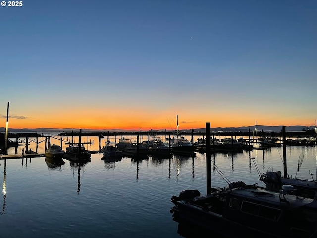 821 5th Ave, Hammond, OR 97121 - dock area with a water view