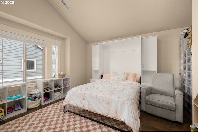 17760 SW Robert Ln, Beaverton, OR 97078 - bedroom featuring vaulted ceiling and dark wood finished floors