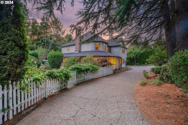 view of victorian home