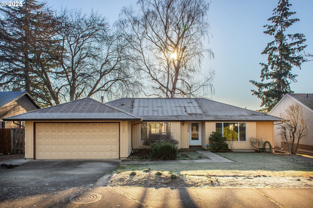 ranch-style house with a garage