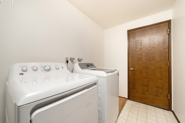 laundry room featuring washer and dryer