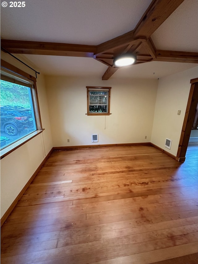 564566 Alameda Ave, Astoria, OR 97103 - bonus room featuring beamed ceiling, light wood finished floors, and baseboards