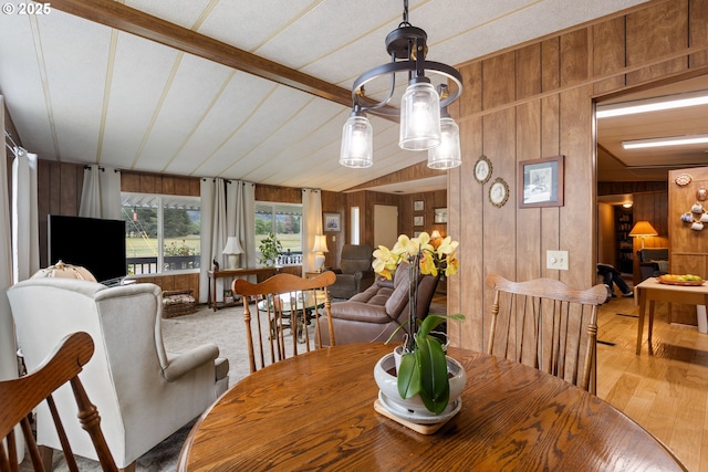 1548 Harlan St, Roseburg, OR 97471 - dining area with wood walls and light wood-style floors