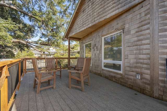 view of wooden terrace