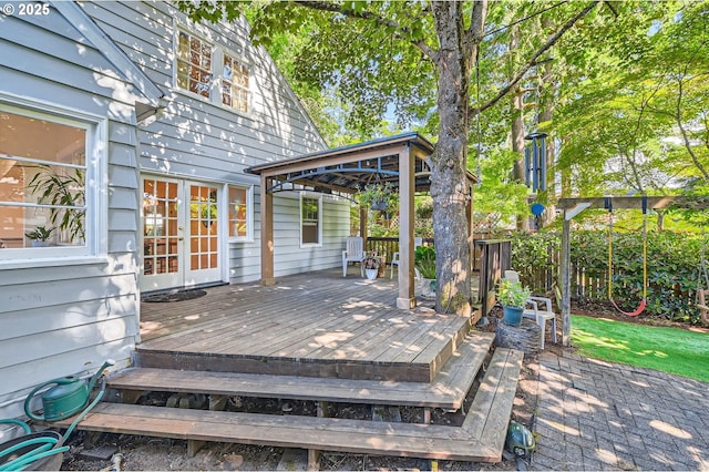 3954 NE 38th Ave, Portland, OR 97212 - deck with a gazebo and french doors