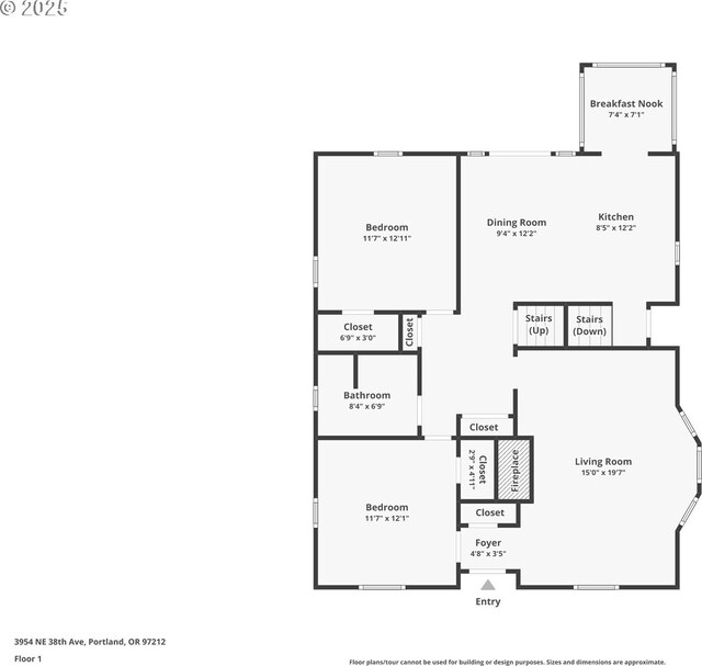 3954 NE 38th Ave, Portland, OR 97212 - view of room layout