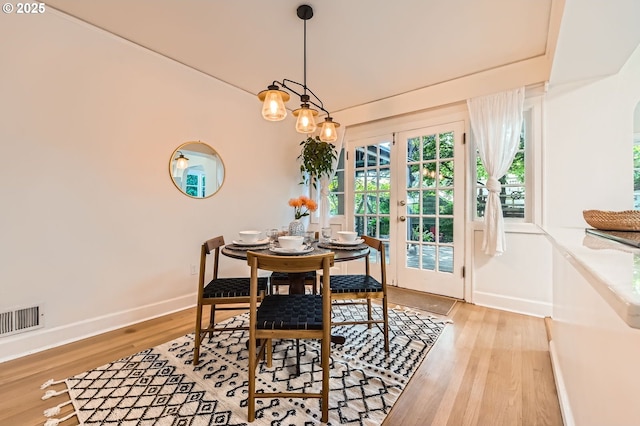 3954 NE 38th Ave, Portland, OR 97212 - dining room featuring wood finished floors and french doors