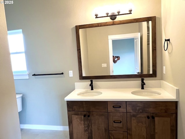 931 Medina Ave, Sutherlin, OR 97479 - full bath with a sink, toilet, and double vanity