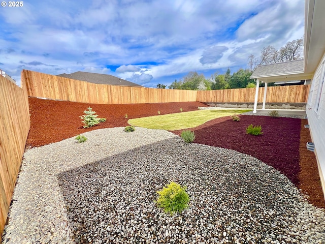 931 Medina Ave, Sutherlin, OR 97479 - view of yard featuring a fenced backyard and a patio