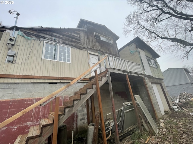 view of rear view of property