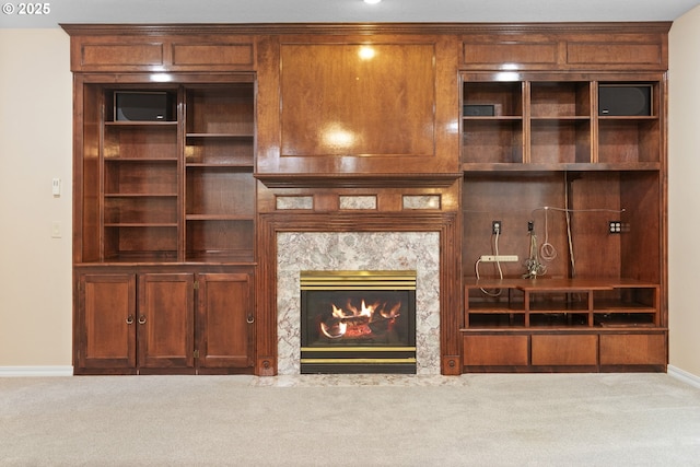 4220 NE 171st Ave, Vancouver, WA 98682 - unfurnished living room with carpet and a premium fireplace