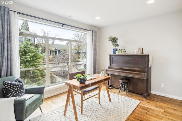 interior space featuring light hardwood / wood-style flooring