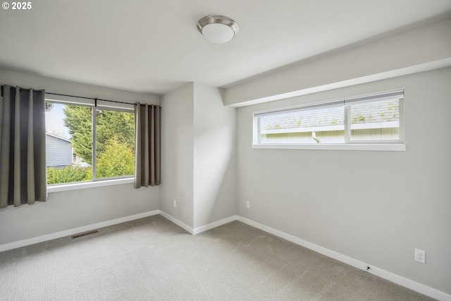 view of carpeted empty room