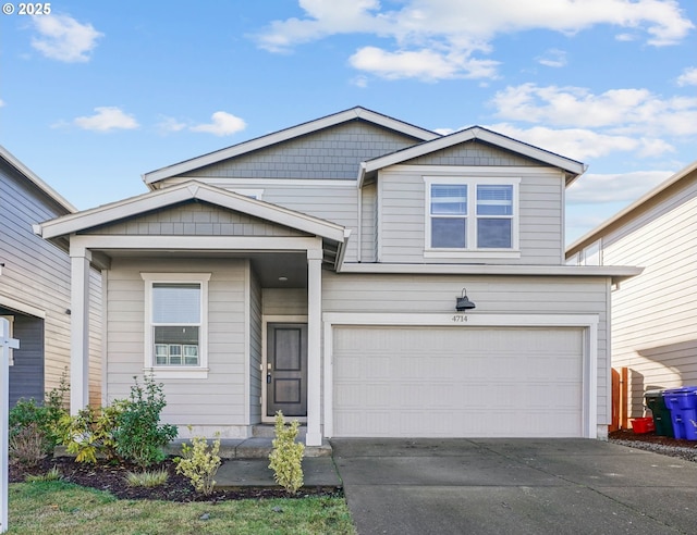 view of front of home featuring a garage