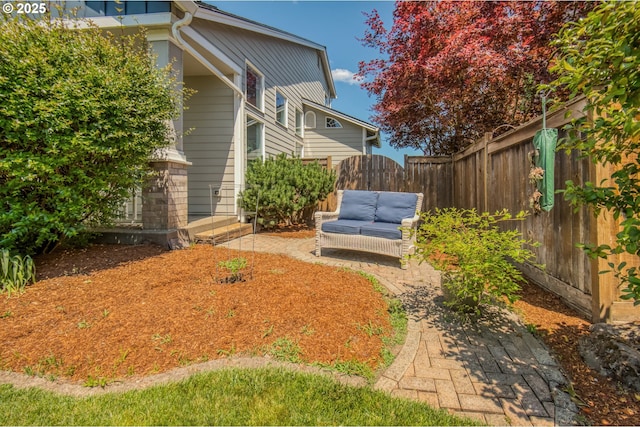 30809 NW Yorkshire St, North Plains, OR 97133 - view of yard featuring a patio and outdoor lounge area