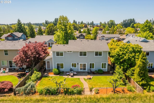 30809 NW Yorkshire St, North Plains, OR 97133 - back of house with a patio and a residential view